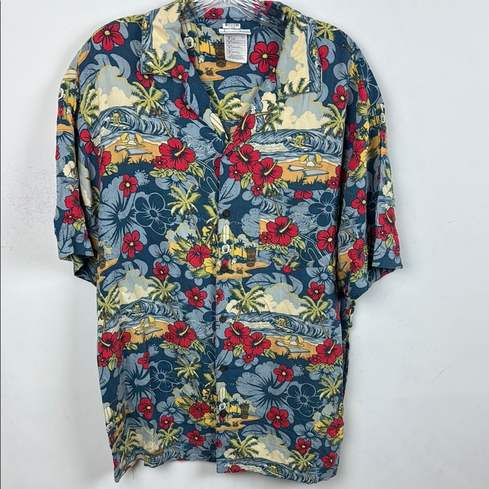 Disney Floral Hawaiian Shirt - Multicolor